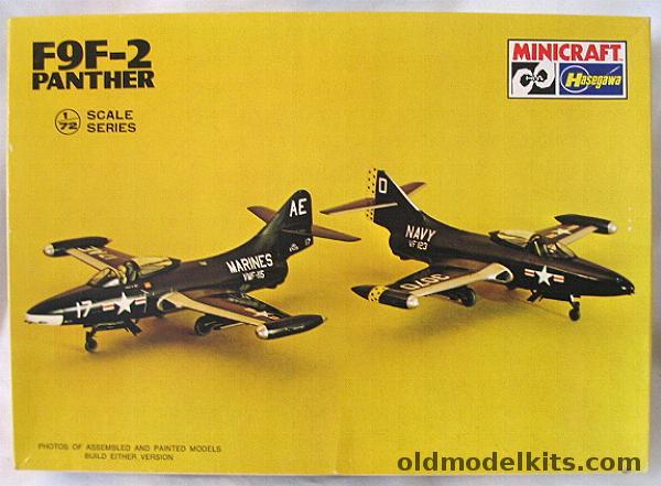 Hasegawa 1/72 F9F-2 Panther - VF-123 Navy / VMF-115 Marines / Blue Angels - (F9F2), 1138 plastic model kit
